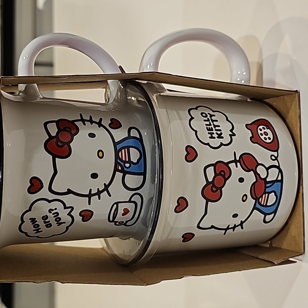 Hello Kitty 2pc Big and Little mug set